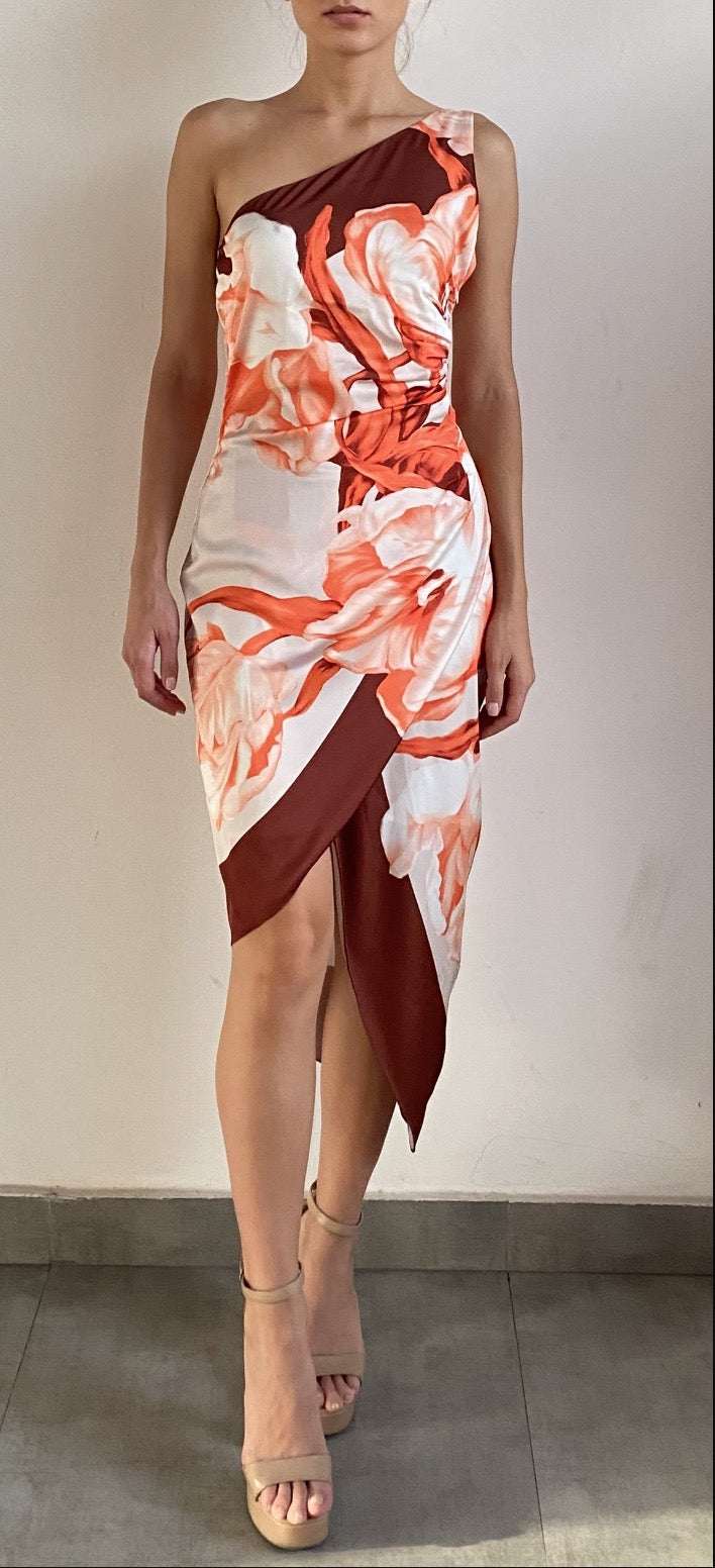 Printed Midi Dress